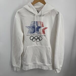 Los Angeles 1984 Olympics Hoodie Sweatshirt Mens L White Outerstuff Heritage